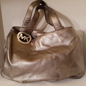 Michael Kors Beautiful Platinum Purse Shoulder Bag